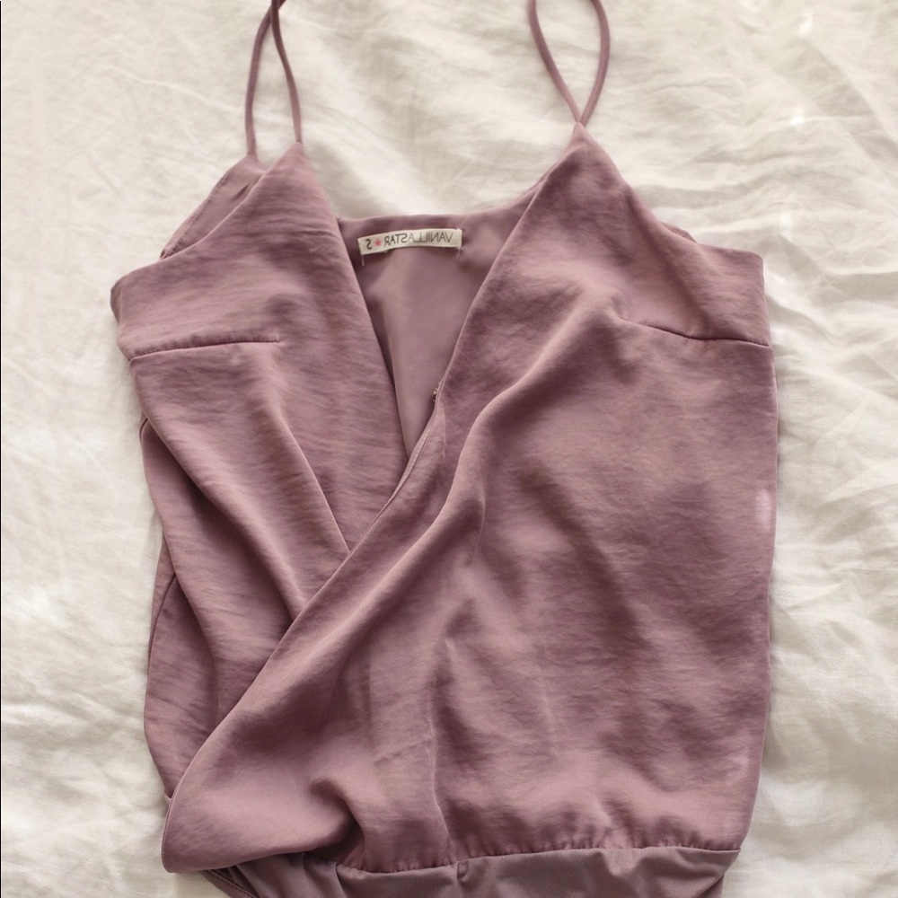 Silk bodysuit top